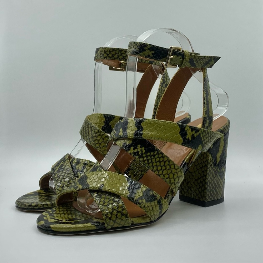 Paris Texas Python Ankle Sandal Khaki Size 8 NWOT - Picture 6 of 10